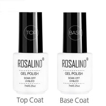 Load image into Gallery viewer, ROSALIND Kit de barniz UV conjunto de esmaltes de uñas de Gel para uñas diseño de manicura arte semipermanente extensión de uñas Gel de uñas lcquet Base superior