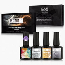 Load image into Gallery viewer, ROSALIND Kit de esmalte de uñas de Gel todo para manicura 6 unids/set uñas arte diseño laca de Gel Soak Off Semi permanente UV Gel polaco Set