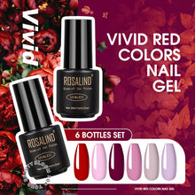 Load image into Gallery viewer, ROSALIND Kit de esmalte de uñas de Gel todo para manicura 6 unids/set uñas arte diseño laca de Gel Soak Off Semi permanente UV Gel polaco Set