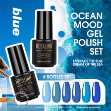 Load image into Gallery viewer, ROSALIND Kit de esmalte de uñas de Gel todo para manicura 6 unids/set uñas arte diseño laca de Gel Soak Off Semi permanente UV Gel polaco Set