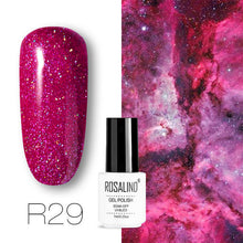 Load image into Gallery viewer, ROSALIND conjunto de esmaltes de uñas de Gel para uñas manicura Semi permanente híbrido Base superior capa brillo resplandeciente esmalte de uñas