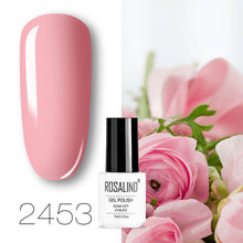 Load image into Gallery viewer, ROSALIND conjunto de esmaltes de uñas de Gel para uñas manicura Semi permanente híbrido Base superior capa brillo resplandeciente esmalte de uñas