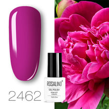 Load image into Gallery viewer, ROSALIND conjunto de esmaltes de uñas de Gel para uñas manicura Semi permanente híbrido Base superior capa brillo resplandeciente esmalte de uñas