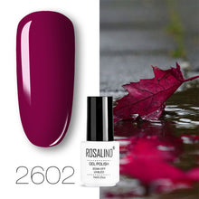 Load image into Gallery viewer, ROSALIND conjunto de esmaltes de uñas de Gel para uñas manicura Semi permanente híbrido Base superior capa brillo resplandeciente esmalte de uñas