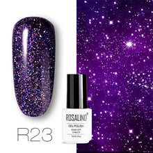 Load image into Gallery viewer, ROSALIND conjunto de esmaltes de uñas de Gel para uñas manicura Semi permanente híbrido Base superior capa brillo resplandeciente esmalte de uñas