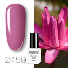 Load image into Gallery viewer, ROSALIND conjunto de esmaltes de uñas de Gel para uñas manicura Semi permanente híbrido Base superior capa brillo resplandeciente esmalte de uñas