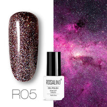 Load image into Gallery viewer, ROSALIND conjunto de esmaltes de uñas de Gel para uñas manicura Semi permanente híbrido Base superior capa brillo resplandeciente esmalte de uñas