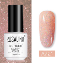Load image into Gallery viewer, ROSALIND conjunto de esmaltes de uñas de Gel para uñas manicura Semi permanente híbrido Base superior capa brillo resplandeciente esmalte de uñas
