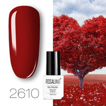 Load image into Gallery viewer, ROSALIND conjunto de esmaltes de uñas de Gel para uñas manicura Semi permanente híbrido Base superior capa brillo resplandeciente esmalte de uñas