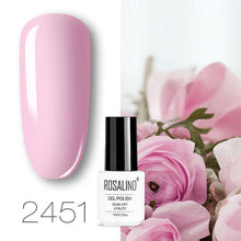 Load image into Gallery viewer, ROSALIND conjunto de esmaltes de uñas de Gel para uñas manicura Semi permanente híbrido Base superior capa brillo resplandeciente esmalte de uñas