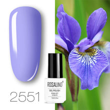 Load image into Gallery viewer, ROSALIND conjunto de esmaltes de uñas de Gel para uñas manicura Semi permanente híbrido Base superior capa brillo resplandeciente esmalte de uñas