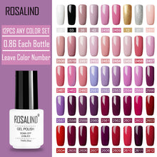 Load image into Gallery viewer, ROSALIND Kit de barniz UV conjunto de esmaltes de uñas de Gel para uñas diseño de manicura arte semipermanente extensión de uñas Gel de uñas lcquet Base superior
