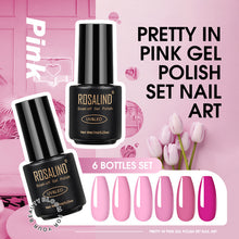 Load image into Gallery viewer, ROSALIND Kit de esmalte de uñas de Gel todo para manicura 6 unids/set uñas arte diseño laca de Gel Soak Off Semi permanente UV Gel polaco Set
