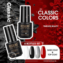 Load image into Gallery viewer, ROSALIND Kit de esmalte de uñas de Gel todo para manicura 6 unids/set uñas arte diseño laca de Gel Soak Off Semi permanente UV Gel polaco Set
