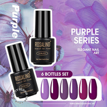 Load image into Gallery viewer, ROSALIND Kit de esmalte de uñas de Gel todo para manicura 6 unids/set uñas arte diseño laca de Gel Soak Off Semi permanente UV Gel polaco Set
