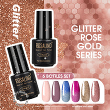 Load image into Gallery viewer, ROSALIND Kit de esmalte de uñas de Gel todo para manicura 6 unids/set uñas arte diseño laca de Gel Soak Off Semi permanente UV Gel polaco Set
