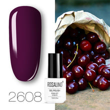 Load image into Gallery viewer, ROSALIND conjunto de esmaltes de uñas de Gel para uñas manicura Semi permanente híbrido Base superior capa brillo resplandeciente esmalte de uñas
