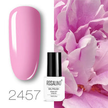 Load image into Gallery viewer, ROSALIND conjunto de esmaltes de uñas de Gel para uñas manicura Semi permanente híbrido Base superior capa brillo resplandeciente esmalte de uñas
