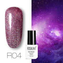 Load image into Gallery viewer, ROSALIND conjunto de esmaltes de uñas de Gel para uñas manicura Semi permanente híbrido Base superior capa brillo resplandeciente esmalte de uñas
