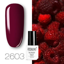 Load image into Gallery viewer, ROSALIND conjunto de esmaltes de uñas de Gel para uñas manicura Semi permanente híbrido Base superior capa brillo resplandeciente esmalte de uñas
