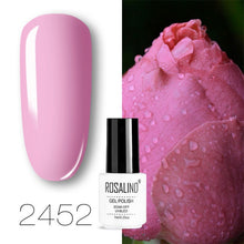 Load image into Gallery viewer, ROSALIND conjunto de esmaltes de uñas de Gel para uñas manicura Semi permanente híbrido Base superior capa brillo resplandeciente esmalte de uñas
