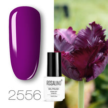 Load image into Gallery viewer, ROSALIND conjunto de esmaltes de uñas de Gel para uñas manicura Semi permanente híbrido Base superior capa brillo resplandeciente esmalte de uñas
