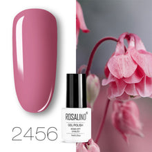 Load image into Gallery viewer, ROSALIND conjunto de esmaltes de uñas de Gel para uñas manicura Semi permanente híbrido Base superior capa brillo resplandeciente esmalte de uñas
