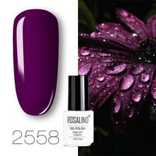 Load image into Gallery viewer, ROSALIND conjunto de esmaltes de uñas de Gel para uñas manicura Semi permanente híbrido Base superior capa brillo resplandeciente esmalte de uñas
