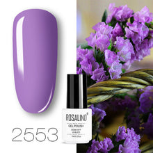 Load image into Gallery viewer, ROSALIND conjunto de esmaltes de uñas de Gel para uñas manicura Semi permanente híbrido Base superior capa brillo resplandeciente esmalte de uñas
