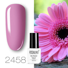 Load image into Gallery viewer, ROSALIND conjunto de esmaltes de uñas de Gel para uñas manicura Semi permanente híbrido Base superior capa brillo resplandeciente esmalte de uñas

