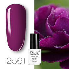 Load image into Gallery viewer, ROSALIND conjunto de esmaltes de uñas de Gel para uñas manicura Semi permanente híbrido Base superior capa brillo resplandeciente esmalte de uñas
