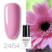 Load image into Gallery viewer, ROSALIND conjunto de esmaltes de uñas de Gel para uñas manicura Semi permanente híbrido Base superior capa brillo resplandeciente esmalte de uñas

