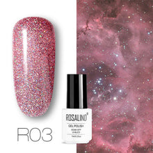 Load image into Gallery viewer, ROSALIND conjunto de esmaltes de uñas de Gel para uñas manicura Semi permanente híbrido Base superior capa brillo resplandeciente esmalte de uñas

