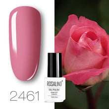Load image into Gallery viewer, ROSALIND conjunto de esmaltes de uñas de Gel para uñas manicura Semi permanente híbrido Base superior capa brillo resplandeciente esmalte de uñas
