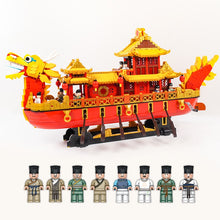 Load image into Gallery viewer, Xingbao Creator Series Chinese Style Bricks Royal Dragon Boat Model Kit Building Blocks Compatible with Lepining Kids Toys Gifts
